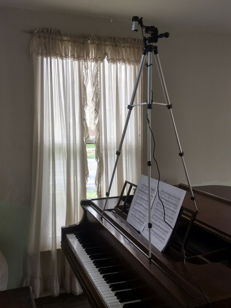 How to Set Up an Overhead Camera for Online Piano Lessons - Melody